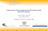 Limportanza della pianificazione finanziaria nella vita delle imprese Alessandro Milone Senior Analyst ACF Spa Cavenago di Brianza, 18 marzo 2008.