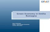 Green Economy in Emilia Romagna Marco Ottolenghi ERVET - Unità Sviluppo Sostenibile Livorno, 08.03.2011.