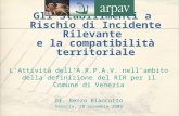 Gli Stabilimenti a Rischio di Incidente Rilevante e la compatibilità territoriale LAttività dellA.R.P.A.V. nellambito della definizione del RIR per il.