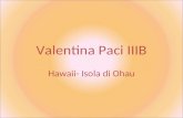 Valentina Paci IIIB Hawaii- Isola di Ohau. LE HAWAII: - l'isola di Hawaii - l'isola di Maui - l'isola di Kauai - lisola di Molokai - lisola di Lanai -