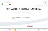 NETWORK SCUOLA IMPRESA NETWORKING TRA SCUOLE E AZIENDE Roma, 1 ottobre 2009 ITIS PACINOTTI – TELECOM ITALIA.
