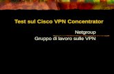 Test sul Cisco VPN Concentrator Netgroup Gruppo di lavoro sulle VPN.