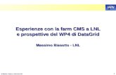M.Biasotto, Padova, 6 dicembre 2001 1 Esperienze con la farm CMS a LNL e prospettive del WP4 di DataGrid Massimo Biasotto - LNL.