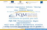 Istituto Comprensivo Statale Amerigo Vespucci Vibo Valentia Marina Dirigente scolastico dott.ssa Maria Salvia PQM-PON Potenziamento degli apprendimenti.