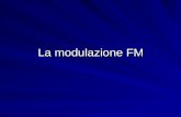 La modulazione FM. Perché inventarono la modulazione FM? La modulazione AM era molto sensibile al rumore. Infatti linformazione da trasmettere risiede.