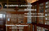 Accademia Lancisiana Biblioteca Roma, Borgo S. Spirito 3 Palazzo del Commendatore Gaspare Tagliacozzo a cura di M. de Medici rino-labio-auricoloplastica.