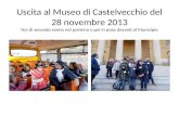 Uscita al Museo di Castelvecchio del 28 novembre 2013 Noi di seconda siamo nel pulmino e poi in posa davanti al Municipio.