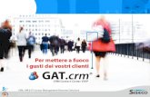 GAT.sfa Sales Force Automation La soluzione per la tua forza vendite integrata con il CRM.