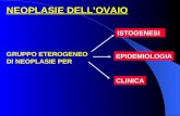 NEOPLASIE DELLOVAIO ISTOGENESI EPIDEMIOLOGIA CLINICA GRUPPO ETEROGENEO DI NEOPLASIE PER.