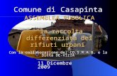 Comune di Casapinta 11 Dicembre 2009 Con la collaborazione del CO.S.R.A.B. e la Ditta DE-VIZIA ASSEMBLEA PUBBLICA la raccolta differenziata dei rifiuti.