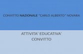 CONVITTO NAZIONALE CARLO ALBERTO NOVARA ATTIVITA EDUCATIVA CONVITTO.