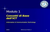 Modulo 1 Concetti di Base dellICT Information & Communication Technology 06/04/20141ECDL Core Level - Modulo n. 1.