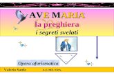 Valerio Sanfo Opera aforismatica Valerio Sanfo A.E.ME.TRA. AVE MARIA la preghiera i segreti svelati.