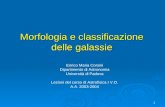1 Morfologia e classificazione delle galassie Enrico Maria Corsini Dipartimento di Astronomia Università di Padova Lezioni del corso di Astrofisica I V.O.
