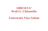 OBESITA Prof G. Chiumello Università Vita-Salute.