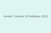 Invalsi Taranto 24 febbraio 2012. Dati relativi alla Scuola Statale Professionale I.P.S.S.C.T Mauro Perrone Castellaneta.