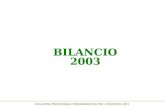 RELAZIONE PREVISIONALE PROGRAMMATICA PER LESERCIZIO 2003 BILANCIO 2003.