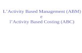 LActivity Based Management (ABM) e lActivity Based Costing (ABC)
