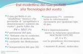 Vuoto e Spettrometria di Massa Dal modellino dei Gas perfetti alla Tecnologia del vuoto Il gas perfetto è un modellino teorico che permette di progettare.