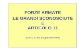 FORZE ARMATE LE GRANDI SCONOSCIUTE E ARTICOLO 11 (Gen.C.A. ris. Luigi Chiavarelli)