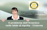Il problema dellArsenico nelle falde di Aprilia - Cisterna Fabrizio MARTINELLI Rotary Club Roma Castelli Romani Rotary International Distretto 2080 19.