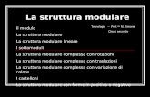La struttura modulare Il modulo La struttura modulare La struttura modulare lineare I sottomoduli La struttura modulare complessa con rotazioni La struttura.