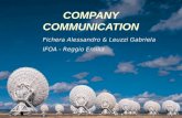 COMPANY COMMUNICATION Fichera Alessandro & Leuzzi Gabriela IFOA - Reggio Emilia.