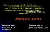 Università degli Studi di Palermo Azienda Ospedaliera Universitaria Policlinico Dipartimento di anestesia, rianimazione e delle emergenze (DARE) Direttore: