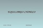 EQUILIBRIO CHIMICO SILSIS – VIII ciclo Paola Morandi.
