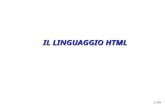 1/69 IL LINGUAGGIO HTML 2/69 Definizioni SITO WEB SITO WEB: Insieme di informazioni (testuali, grafiche o sonore) consultabili telematicamente, che lautore.