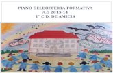 PIANO DELLOFFERTA FORMATIVA A.S 2013-14 1° C.D. DE AMICIS.