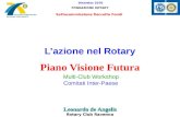 Lazione nel Rotary Piano Visione Futura Multi-Club Workshop Comitati Inter-Paese Distretto 2070 FONDAZIONE ROTARY Sottocommissione Raccolta Fondi Leonardo.