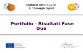 Portfolio - Risultati Fase Due Cultural Diversity in & Through Sport.