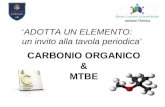 CARBONIO ORGANICO & MTBE ADOTTA UN ELEMENTO: un invito alla tavola periodica.