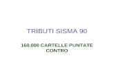 TRIBUTI SISMA 90 160.000 CARTELLE PUNTATE CONTRO.