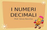 I NUMERI DECIMALI Prof. Silvia Recchia. Numero decimale limitato.