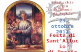 Festa di SantAllucio di Pescia 23 ottobre 2011 Parrocchia della CATTEDRALE di Pescia.