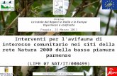 Interventi per lavifauna di interesse comunitario nei siti della rete Natura 2000 della bassa pianura parmense (LIFE 07 NAT/IT/000499) Emanuele Fior -