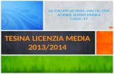 Tesina Terza Media Alessio Modica A.S 2013/2014