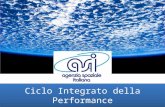 Ciclo Integrato della Performance. Indice  Il Ciclo delle Performance  Il Ciclo Integrato della Performance  L’evoluzione del Piano della Performance.