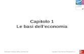 Samuelson, Nordhaus, Bollino, Economia 20eCopyright © 2014 McGraw-Hill Education s.r.l. Capitolo 1 Le basi dell’economia.