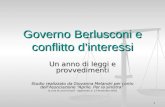 1 Governo Berlusconi e conflitto d’interessi Un anno di leggi e provvedimenti Studio realizzato da Giovanna Melandri per conto dell’Associazione “Aprile.