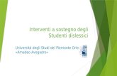 Interventi a sostegno degli Studenti dislessici Università degli Studi del Piemonte Orientale «Amedeo Avogadro»