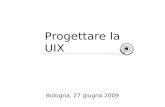 Progettare la UIX Bologna, 27 giugno 2009. Daniela Twitter: TsoDa Blog: tech.piyodesign.it.
