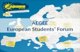 AEGEE European Students’ Forum. Il più grande Interdisciplinare In Europa Network studentesco.