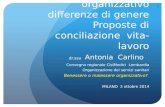 Malessere organizzativo differenze di genere Proposte di conciliazione vita-lavoro dr.ssa Antonia Carlino Convegno regionale CislMedici Lombardia Organizzazione.