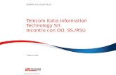 GRUPPO TELECOM ITALIA Telecom Italia Information Technology Srl Incontro con OO. SS./RSU 4 Marzo 2015.