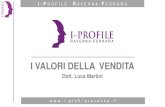 Www.i-profileromagna.it I VALORI DELLA VENDITA Dott. Luca Martini  I-P ROFILE R AVENNA- F ERRARA.