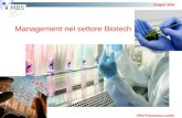 Giugno 2014 Management nel settore Biotech PhD Francesca Losito.