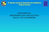 CATEGORIA A4 AEROMOBILI DAL 1903 AD OGGI SCALA 1/32 O SUPERIORI 9° Mostra concorso Nazionale di modellismo “Città di Verona”
